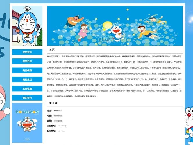 简约个人网页模板的设计与运用插图