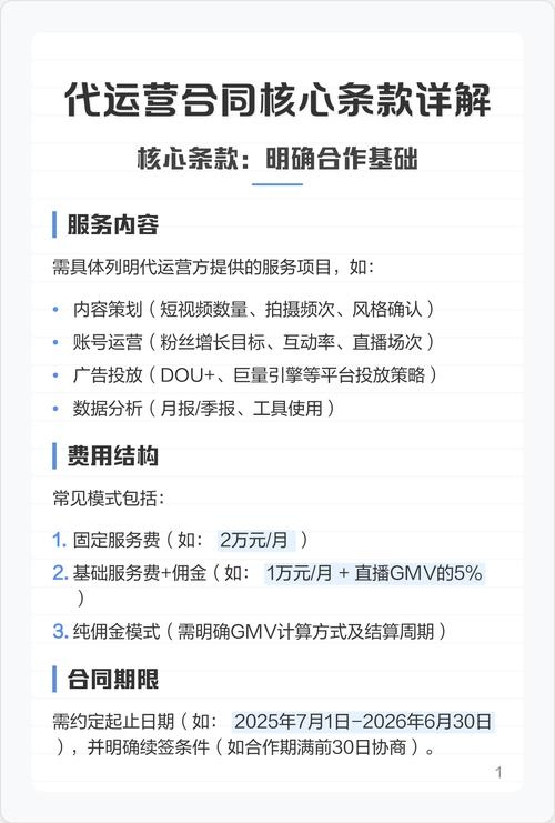 平台运营合同解析插图