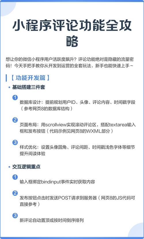 微信小程序中实现用户评论功能的详细指南插图
