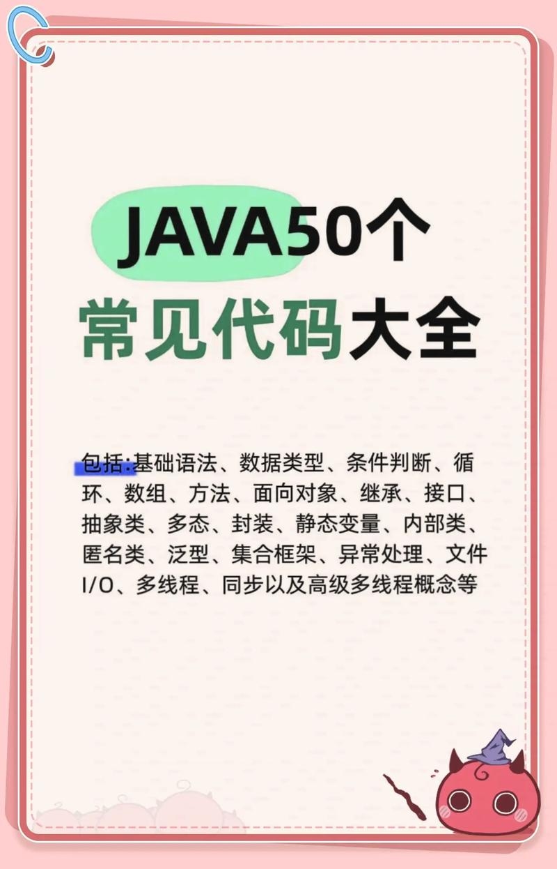 Java编程基础，50个基本代码示例插图