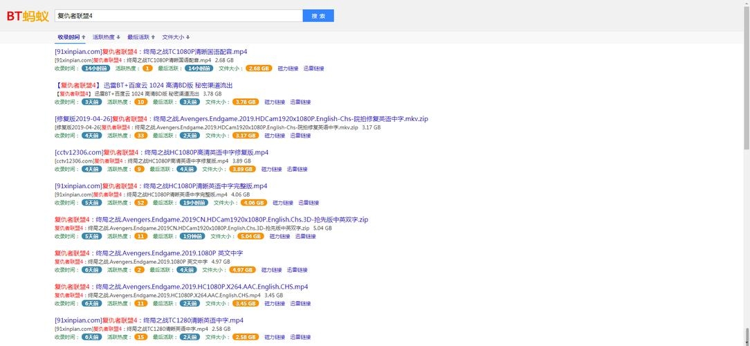 蚂蚁BT磁力链接简介插图