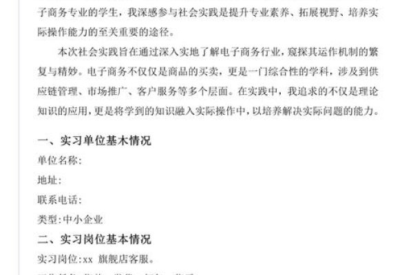 商务网站开发实训报告，实践与探索-方知甜