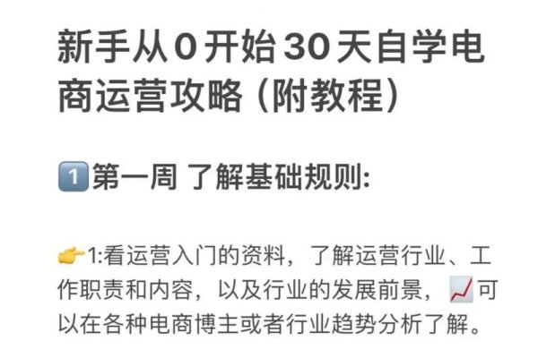 无经验者如何通过自学进军电商行业-方知甜