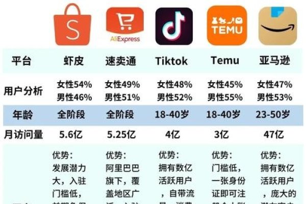 跨境电商五大平台分析-方知甜