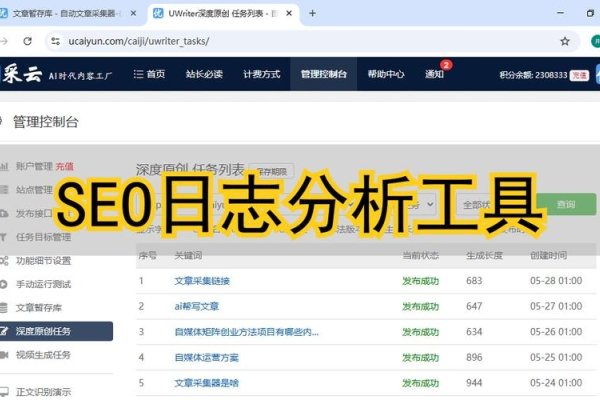 蜘蛛统计分析工具排行，SEO推荐十大网站日志分析-方知甜