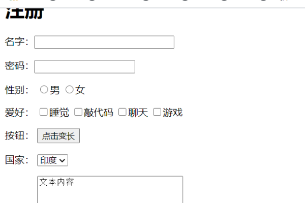 HTML表单的代码大全-方知甜