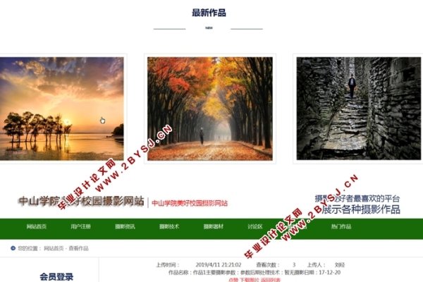 摄影网站开发背景-方知甜