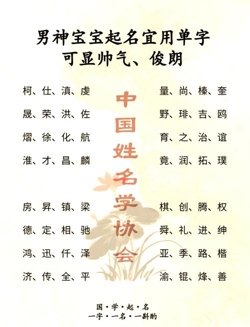 比较酷名字推荐，单字名寓意插图