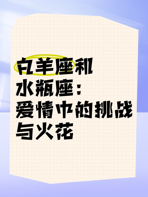 白羊座VS水瓶座，情感宣泄的火花与矛盾插图