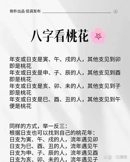 八字桃花查法，异性易波动插图