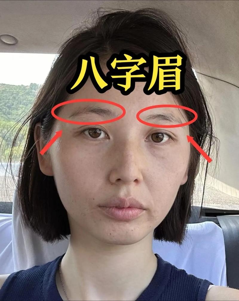 八字眉是什么样，其独特之处多见插图