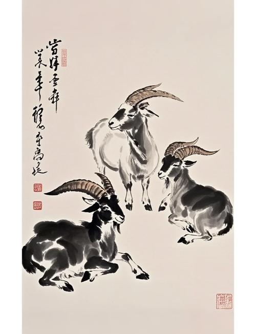 春风拂面寓意羊，温和友善映春光插图