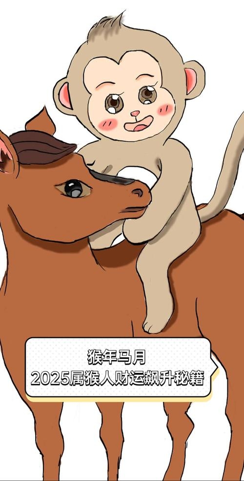 朝气蓬勃生肖属猴，代表活泼机智；与马同属十二生肖活力冲劲兼兼具。插图