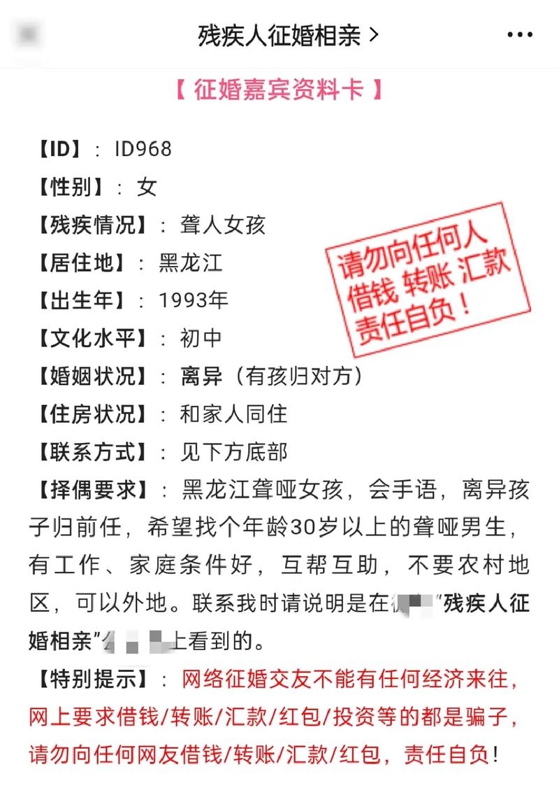 残疾人征婚服务平台插图