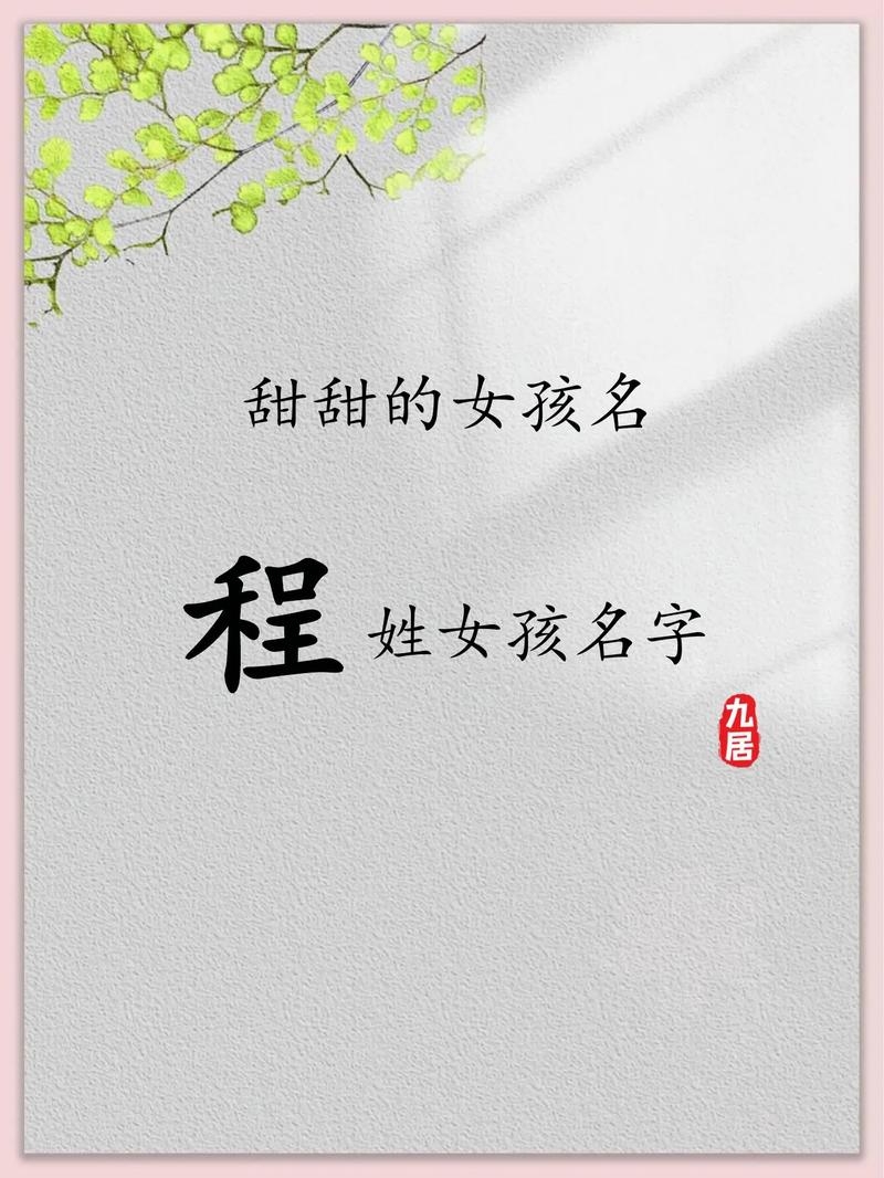 程姓佳名，灵动绽放，步步高升插图