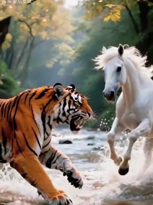 冲锋陷阵的生肖有虎、马。插图