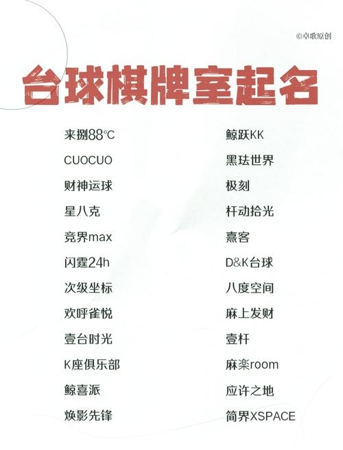 创意无限，台球厅名字大赏插图