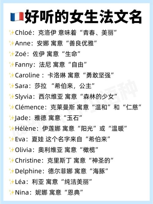 法文女孩名，优雅、独特且富有寓意插图