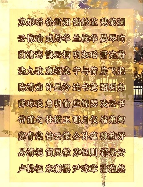 古典名字，穿越时光的韵味与传承插图