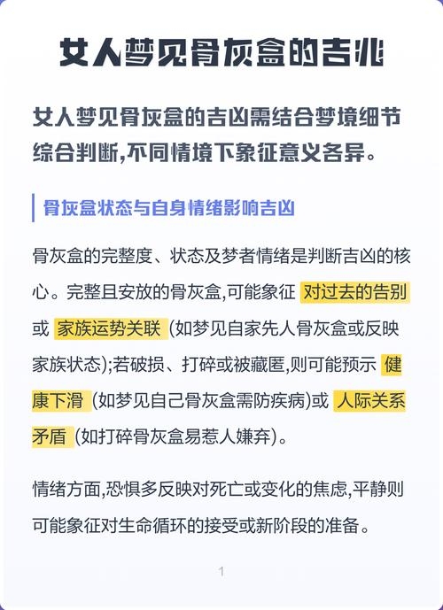 骨灰盒入梦，吉凶参半，寓意深远解析插图