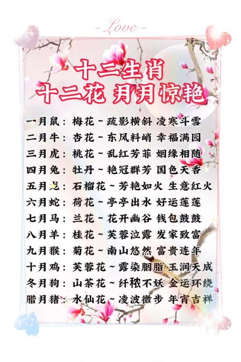 花好月圆，生肖中的浪漫寓意插图