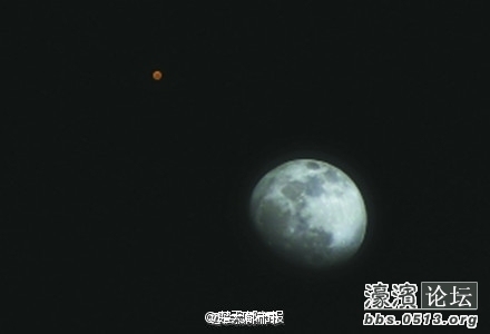 火星合月今晚上演，浪漫天象不容错过插图