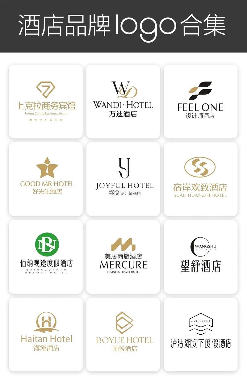 精心设计的酒店名称，打造独特且富有内涵的品牌标识插图