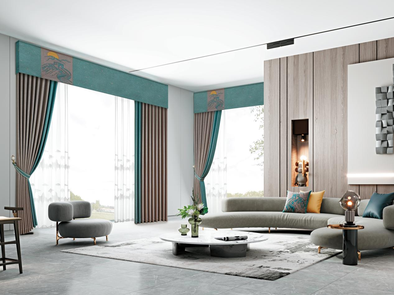 客厅窗帘颜色妙用,打造氛围,不同风格选色彩更显佳插图 客厅窗帘颜色妙用,打造氛围,不同风格选色彩更显佳插图