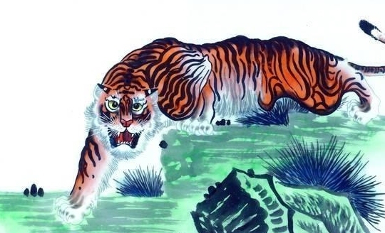 落草为寇解生肖，猴与虎同属野性，代表山林之王。插图