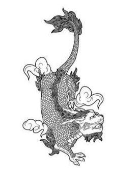 龙之九子，神话中的异兽与寓意插图