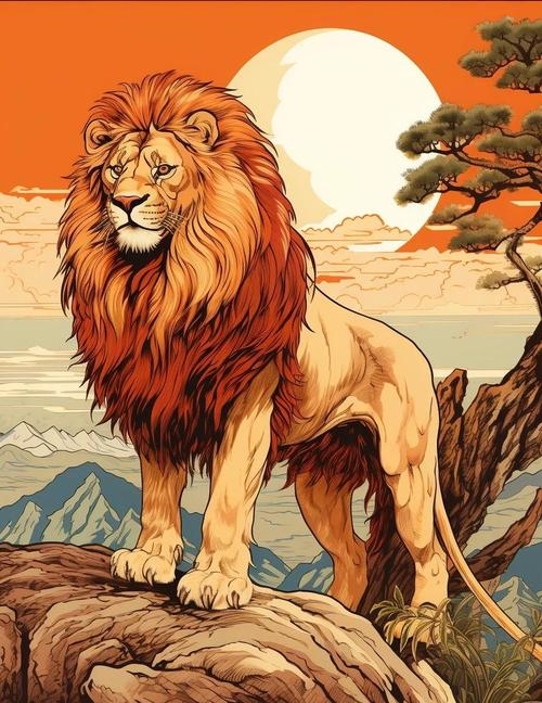 梦回狮吼，探索梦境中的狮子意象插图