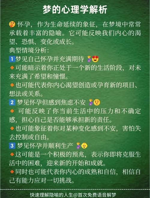 梦见怀孕，梦境中的生命预兆与心理映射插图