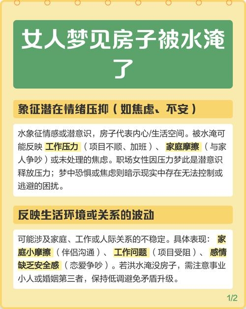 梦见家里被淹,梦境背后的深层含义与解析插图 梦见家里被淹,梦境背后的深层含义与解析插图