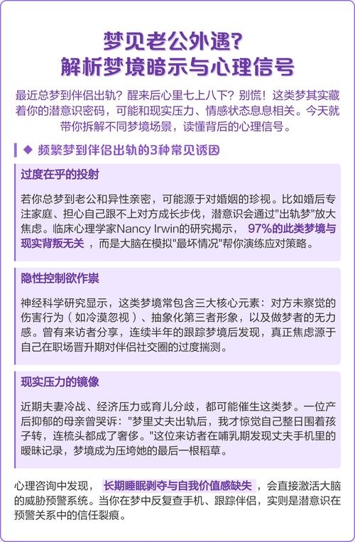 梦见老公有外遇，梦境背后的深层含义与心理解析插图