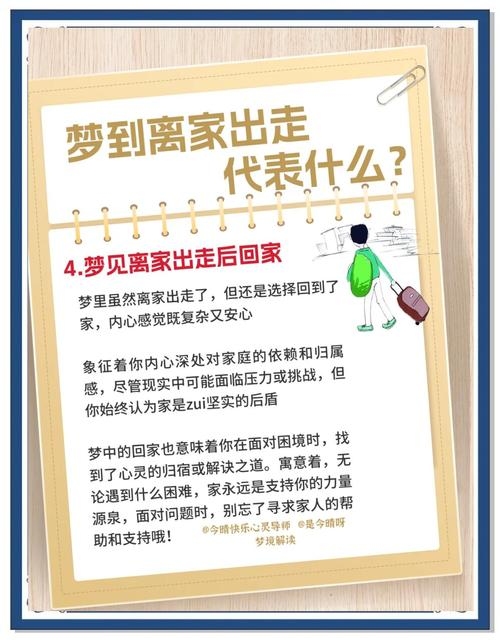 梦见离家出走，探索内心深处的渴望与逃避插图