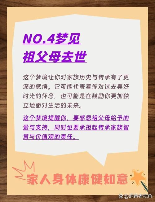 梦见亲人离世兆忧健康，表达内心牵挂与公平追求。插图