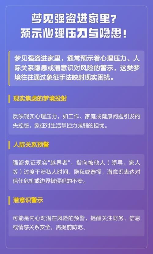 梦见强盗，梦境中的警示与自我审视插图