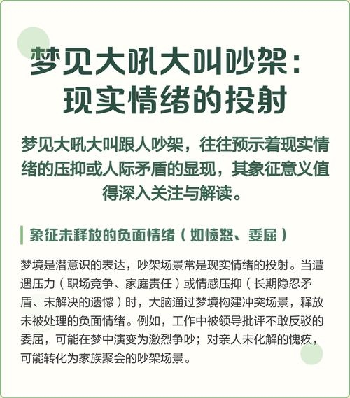 梦见吵架，梦境中的情绪与现实的映射插图