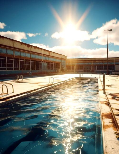 梦境中的游泳池，穿越泳池的奇幻之旅插图