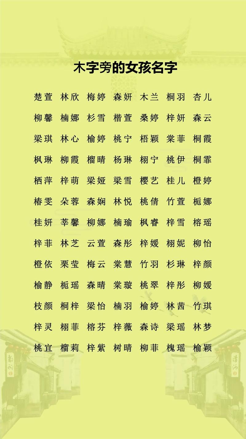 木字旁起名,坚韧成长,栋梁之才插图 木字旁起名,坚韧成长,栋梁之才插图