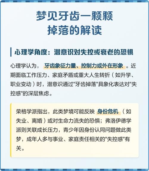 梦之谜，梦见掉牙齿的深层含义与心理解读插图