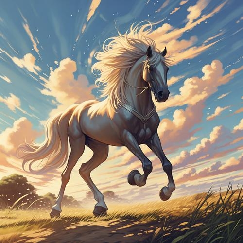 前程万里代表生肖马，象征无限可能与希望插图