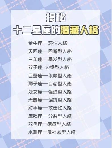 十二星座时间及性格查询插图