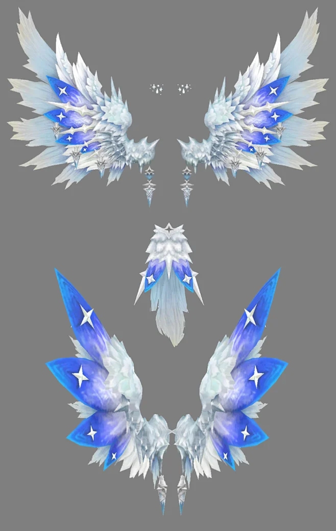 十二星座专属翅膀，星空中最独特的守护插图