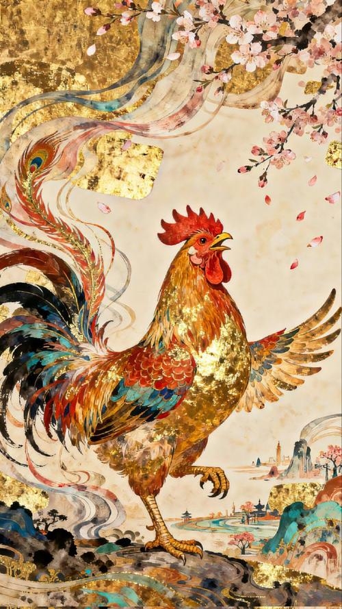 司晨报晓出生肖鸡插图