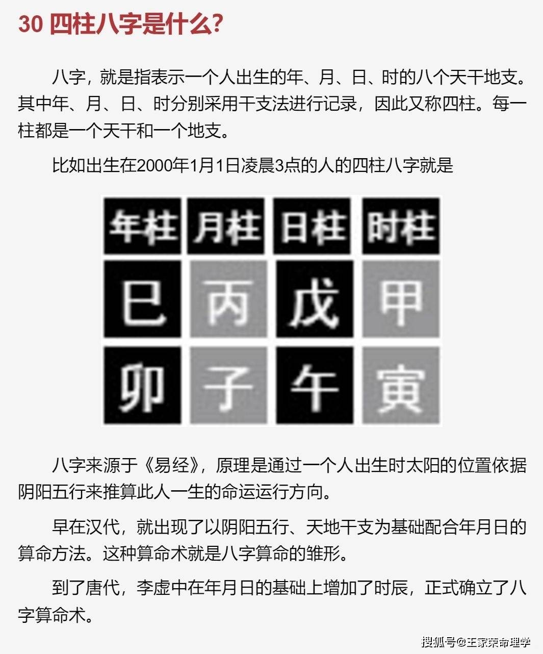 四柱八字查询官网教程分享插图
