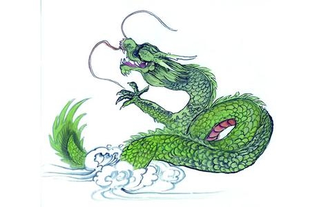 水涨船高生肖与龙有关。插图