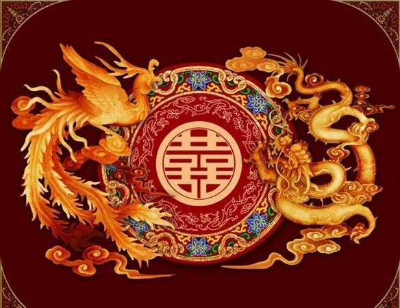 双喜临门龙凤胎，生肖龙寓意富贵吉祥插图