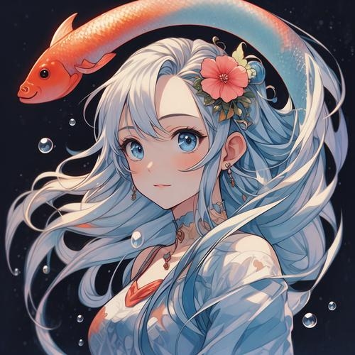 双鱼座女生，星辰般的灵动与浪漫插图