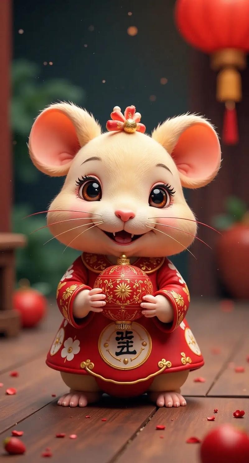 生肖鼠勤勉稳重，属牛活力乐观；属虎热情豪爽，祥瑞皆至。插图